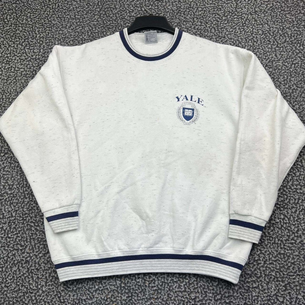 Vintage Oneita Power-Sweats Sweatshirt XL White Yale University
